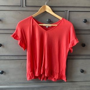 LOFT Petite Causal Every Day Red Blouse XXSP